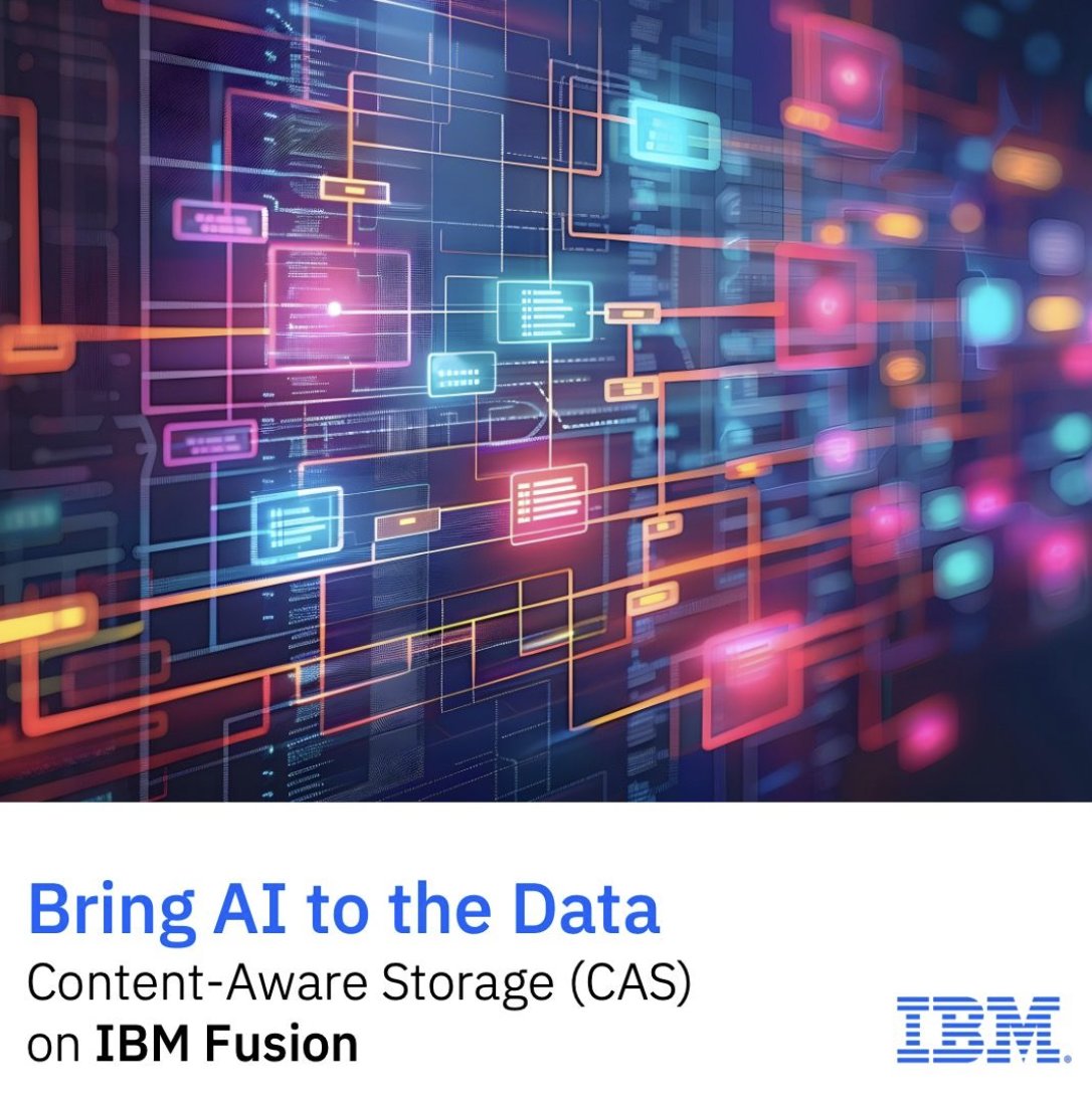 thilodotzel's tweet photo. #IBM Fusion continuously processes and enriches unstructured data, creating a semantic knowledge layer that supports AI assistants, semantic search, RAG, and agentic AI applications
➡️ https://t.co/5YeZUdlZ4N

#IBMFusion
➡️ https://t.co/SQQrkTDaRT

#IBMStorage
#IBMStorageRocks🚀 https://t.co/4J15wkEOZZ