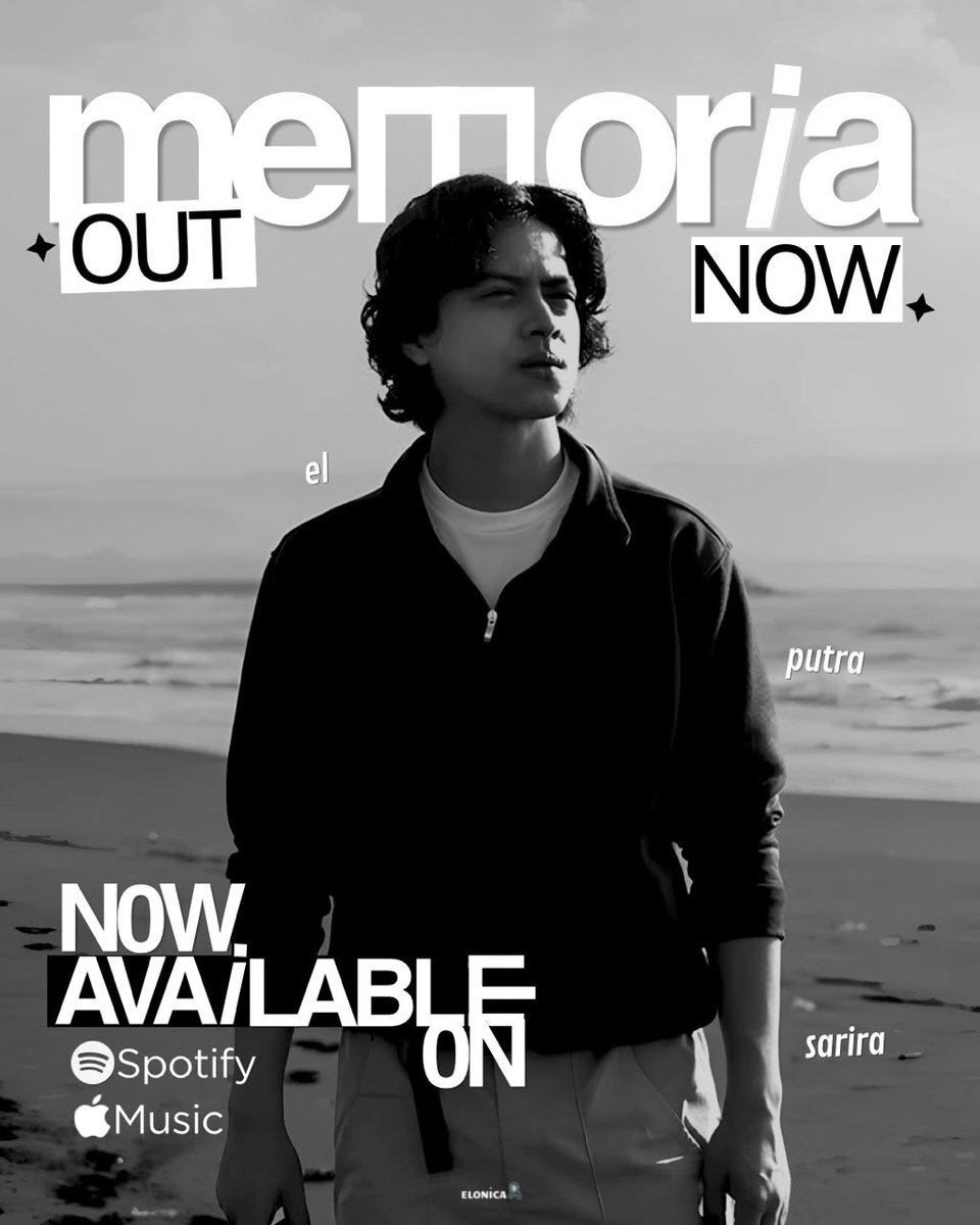 elonicaofc's tweet photo. MEMORIA IS OUT NOW!

Saatnya menikmati karya terbaru dari El Putra Sarira dan ikut menjadi bagian dari perjalanan Memoria mulai hari ini. Jangan lupa stream, share, dan tunjukkan dukungan kalian melalui #MEMORIAbEL https://t.co/XZlklhklqq