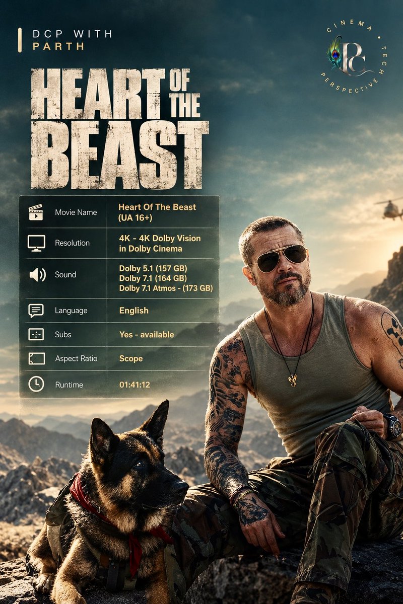_mrchaturvedi's tweet photo. #HeartOfTheBeast - #BradPitt
Really excited for this film. I hope this find some shows in Dolby cinema. Can’t really miss it in DC.
@DolbyIn
#DCPWithParth https://t.co/KUBG2WQFzJ
