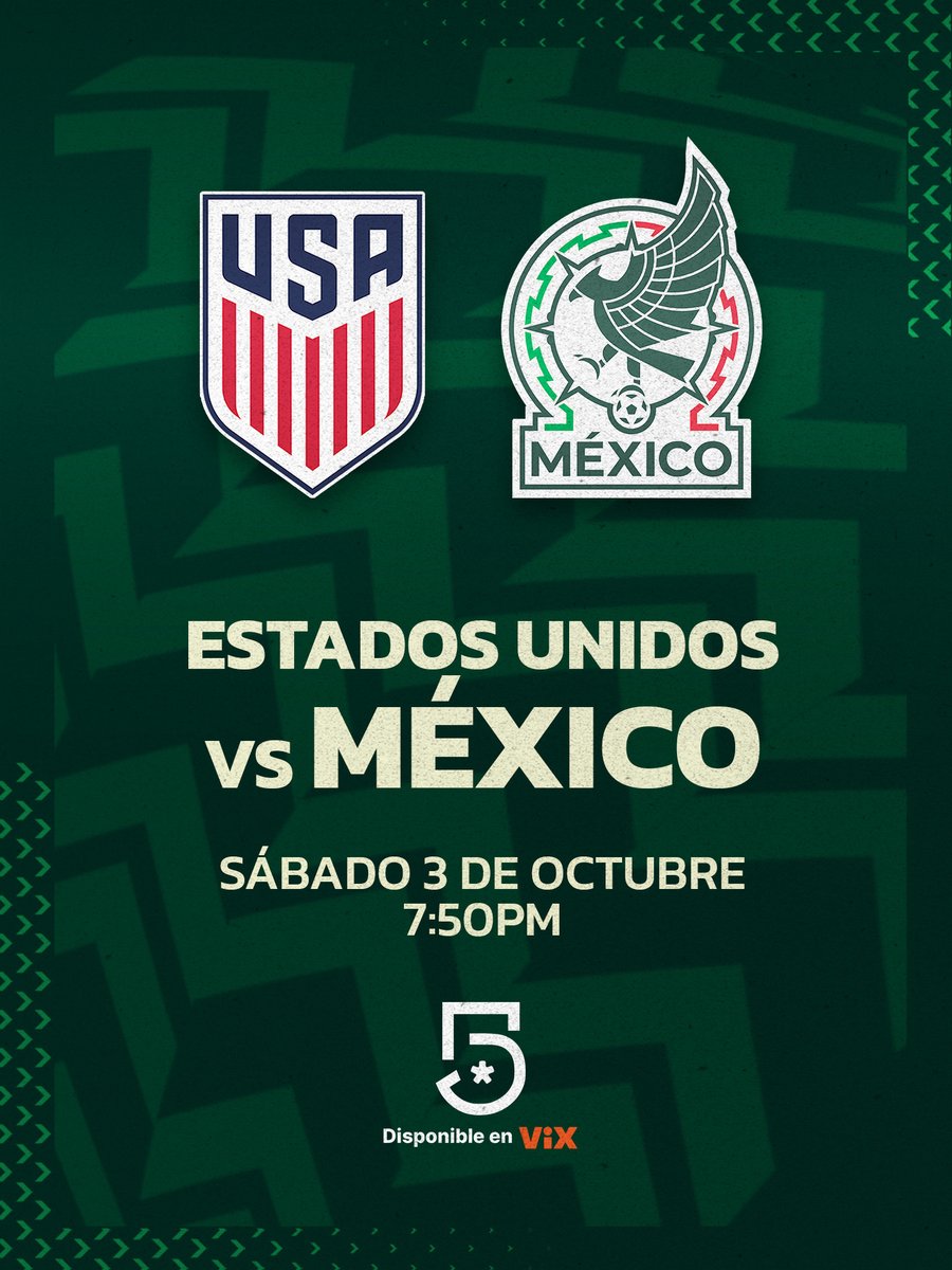 TUDNMEX's tweet photo. Los dos más grandes de Concacaf ¡Se reencuentran en #LaEraDeRafa!⚽️🔥🥳 

@USMNT y @miseleccionmx por la gloria del Clásico🤩🤩🤩

Nueva ilusión en la casa de nuestra Selección: disfrútalo por @MiCanal5 , canal disponible en @VIX https://t.co/8VyasGbgcl