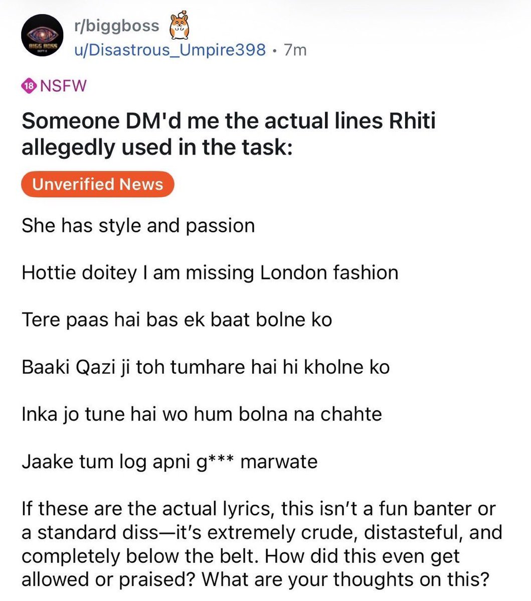 Patelsahab3zn's tweet photo. Rithi Tiwari’s statement for #UditiSingh was absolutely inappropriate and unacceptable. Shame on you, Manoj Tiwari, for allowing such behaviour to be associated with your daughter.

But respect to #QaziTouqeer for taking a strong stand for Uditi. ❤️🔥 Standing up for a girl when it matters shows his character and values.

#BB20 #BiggBoss20  @ManojTiwariMP @BeingSalmanKhan @EndemolShineIND