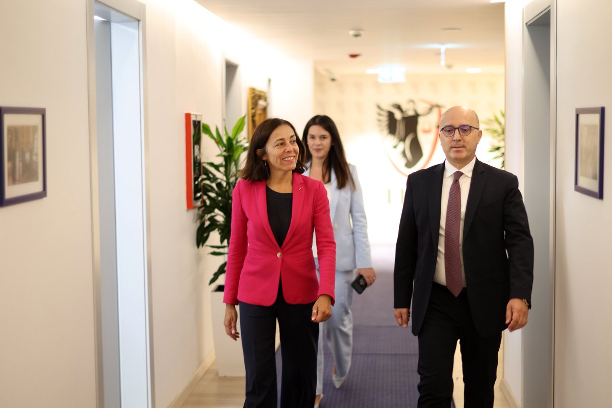 EUAmbAL's tweet photo. In my first meeting with High Inspector of Justice Artur Metani, I discussed judicial independence, disciplinary proceedings, and future cooperation with 🇪🇺 support. 

Strengthening justice reform is key to progress in the EU accession process and for the future of Albania. 1/2 https://t.co/ml5HsQg4lC