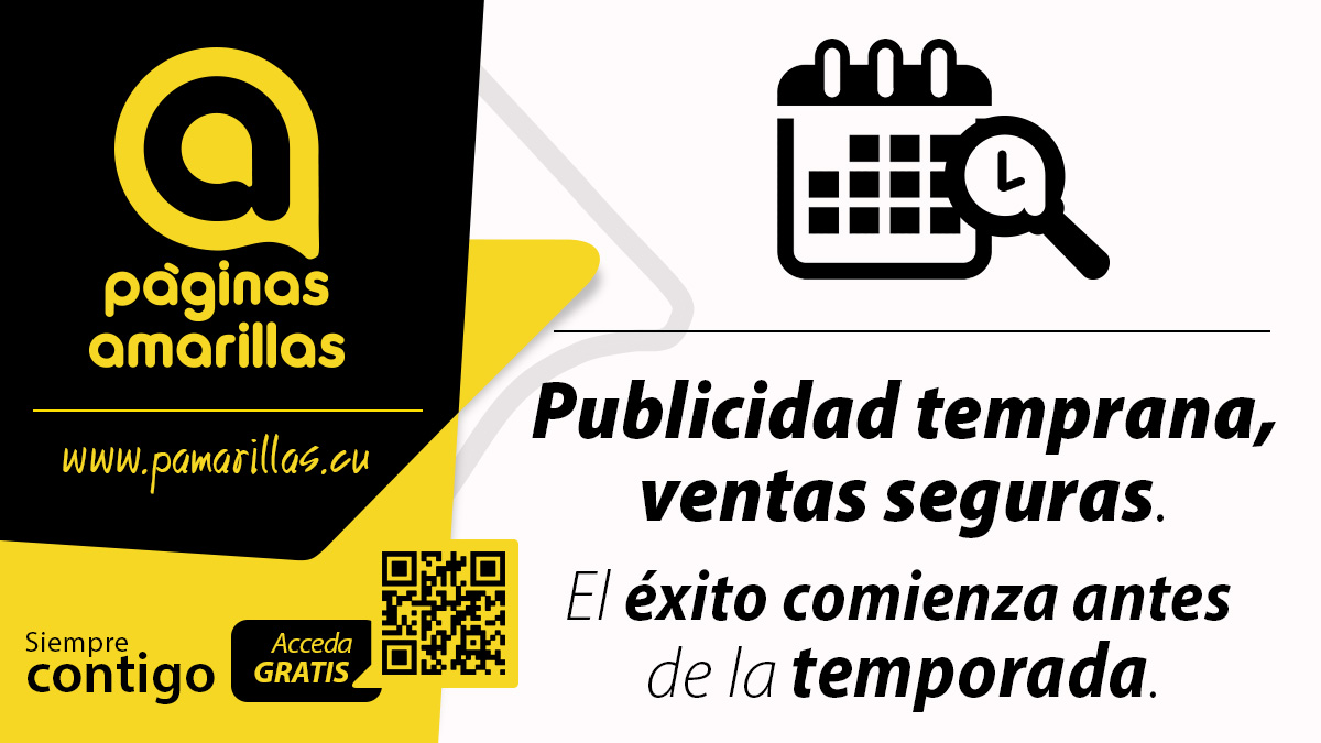 pamarillas_Cuba's tweet photo. 📈 No espere la temporada alta para pensar en publicidad. El error común: promover el negocio cuando está saturado.
✅ La clave es anticiparse: active su micrositio
👉 https://t.co/v7yBtK4Z5r 2-3 meses antes de la temporada alta y gane visibilidad.
#PáginasAmarillasDeEtecsa https://t.co/sGmxi4kQsa
