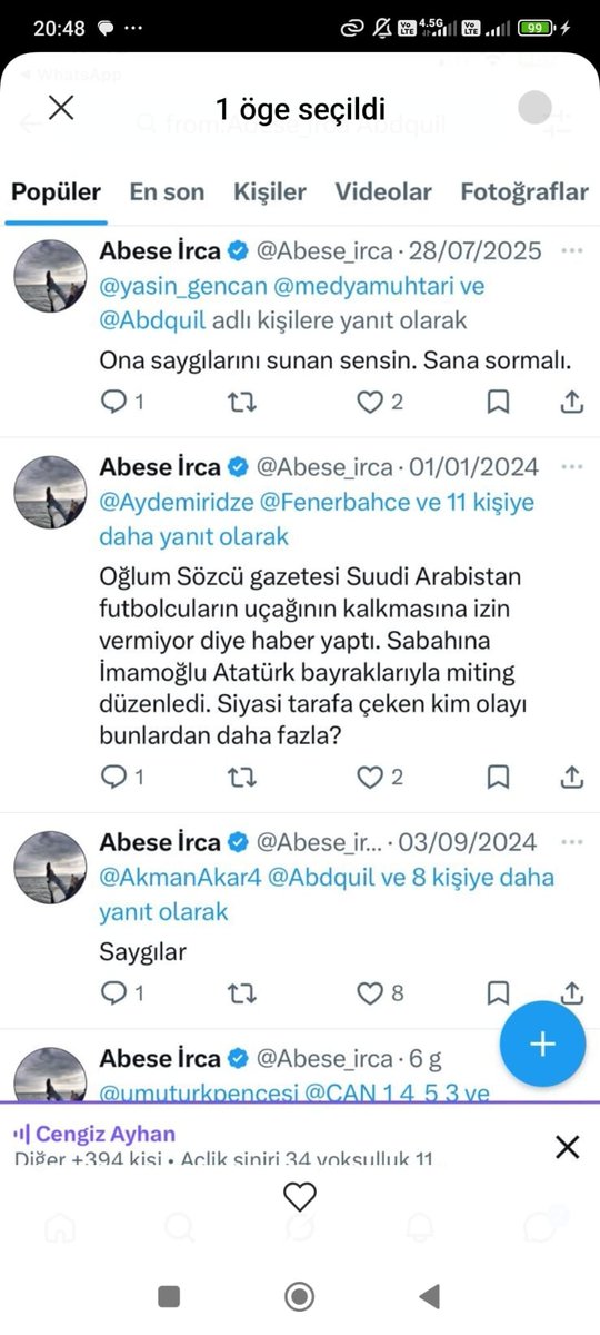 BayGece_'s tweet photo. @Abese_irca Daha da canımı sıkarsan Abdullah kilim ile DM yazışmaların gelir.
Tanımıyorum diyor. https://t.co/c0MaPUAJfz