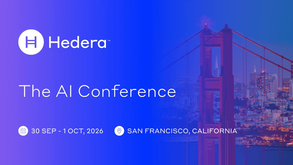 hedera's tweet photo. Heading to the @AIconference next week?

Stop by booth 145 to see how Hedera makes AI agents verifiable, accountable, and production-ready.

Plus don’t miss these two sessions 🧵 https://t.co/ClW4ZHrixh