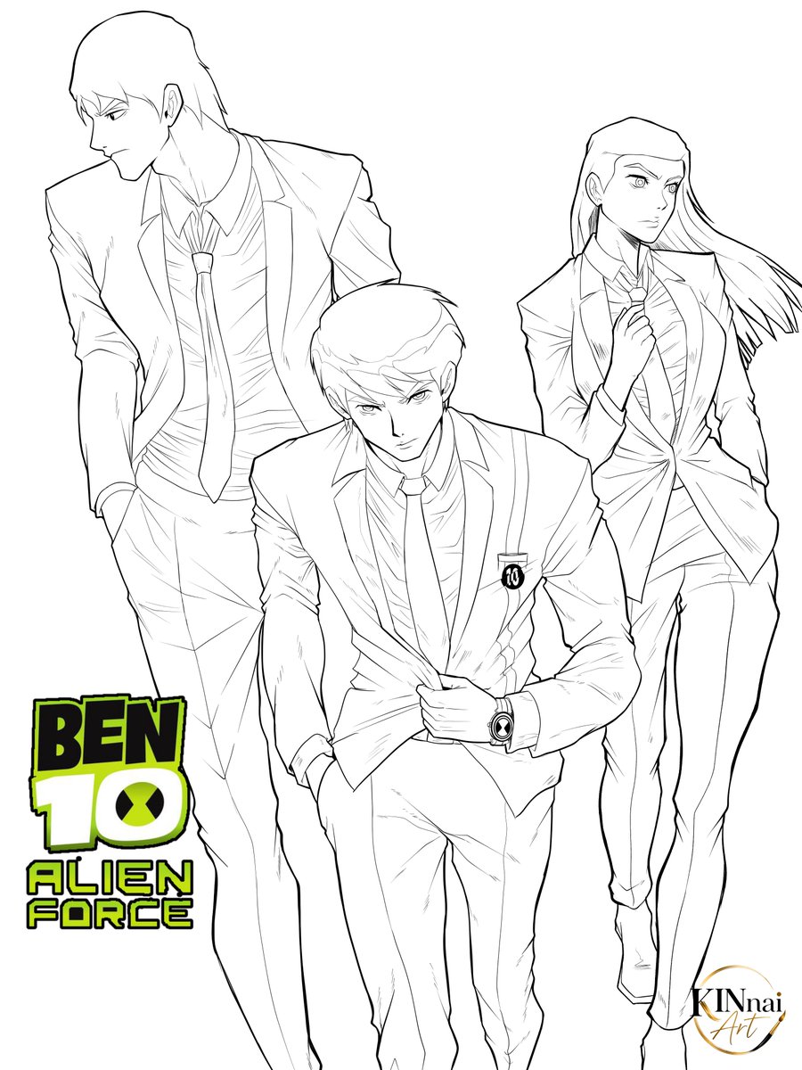 KinnaiArt's tweet photo. Have you ever seen the gang in suit ? #sketch #ben10 #ben10fanart #fanartㅤㅤㅤㅤ https://t.co/ypnJifN7aS
