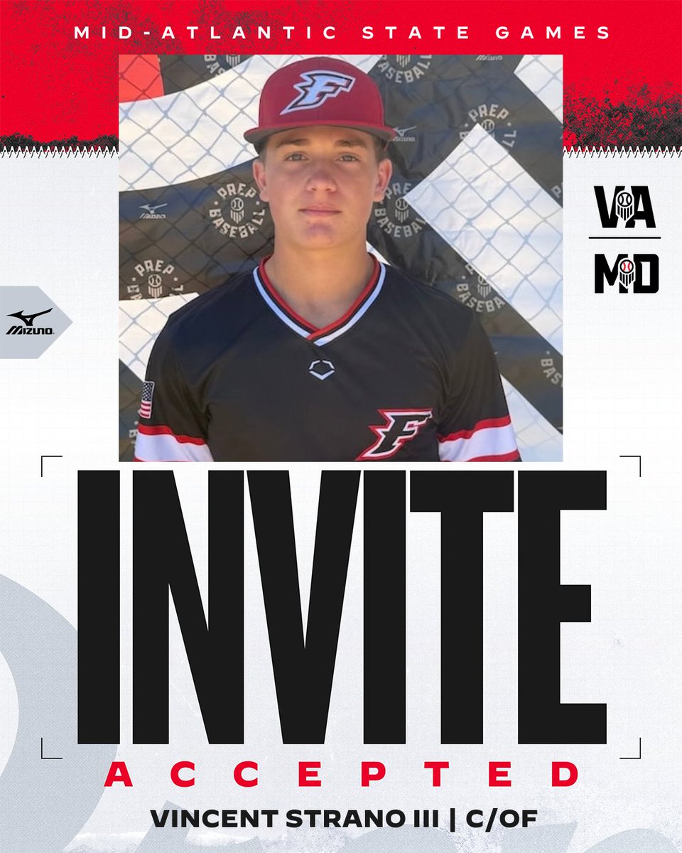 PrepBaseballMD's tweet photo. ⭐ Mid-Atlantic State Games ⭐
✅ Invite Accepted
'29 Vincent Strano III (Delaware Military Academy) is 🔒 in for the #MASG26
Take a preview of his full profile here ⬇️
🔗: https://t.co/19O8jCT47F https://t.co/Am3C3ICO2c