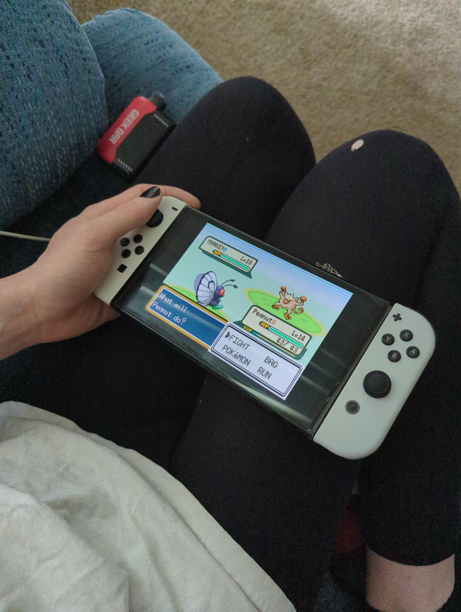 NullBixch's tweet photo. Leafgreen is going well 😇 https://t.co/qse8Xwk3T3