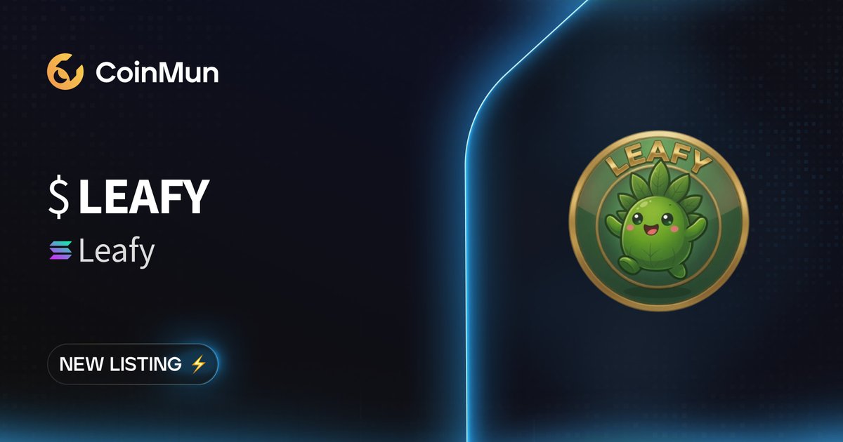 coinmun's tweet photo. ⚡️ New Listing @its__leafy ⚡️

$LEAFY Leafy is now listed on CoinMun.

Market Cap: $807,544

🚀 Discover here: https://t.co/nVKYhsA7Sj

#NewListing #CoinMun #Solana #Crypto https://t.co/Nl7AFk1v1v