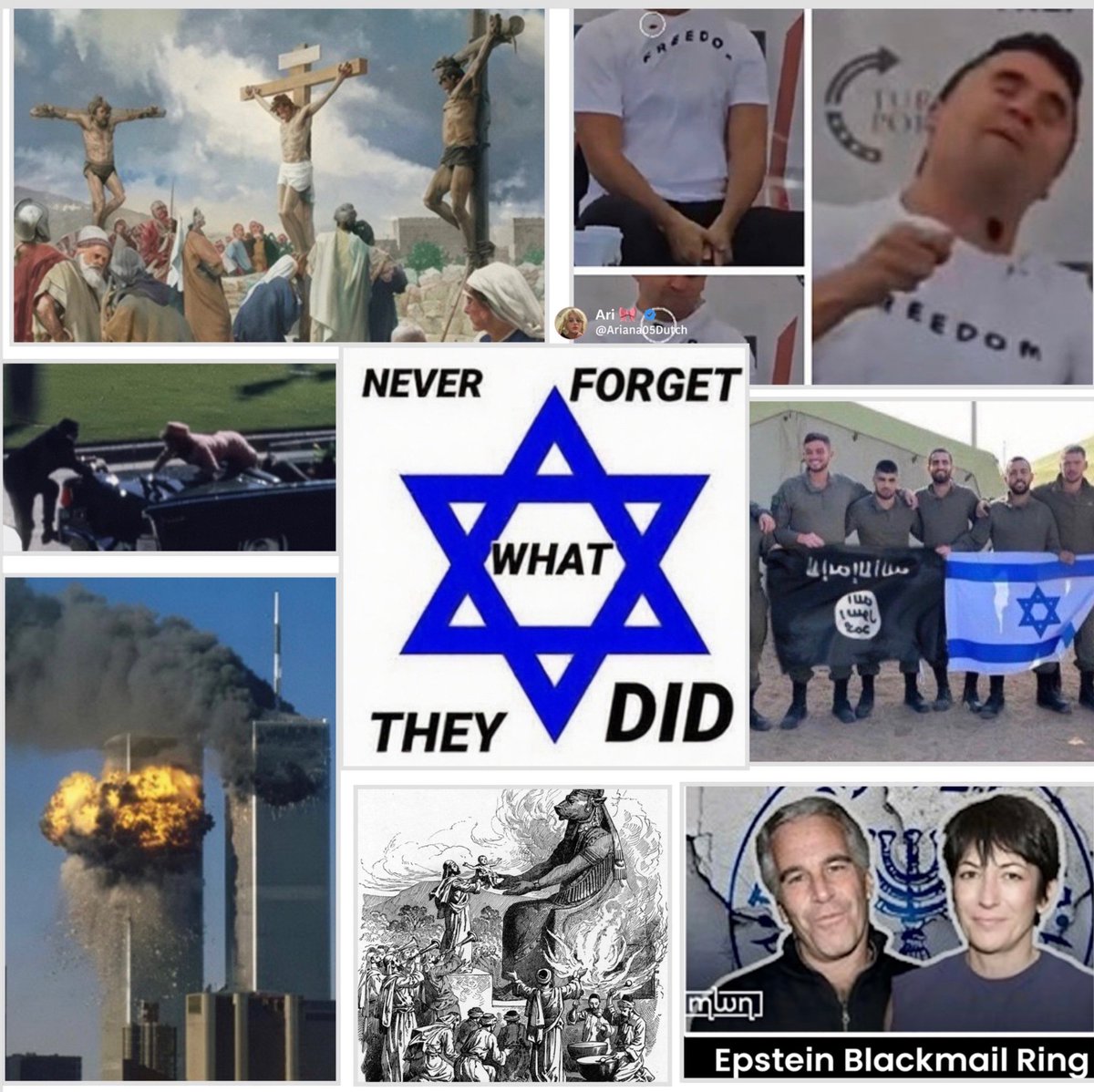 ElonsBanana's tweet photo. @muskyelonmusky @DavidJHarrisJr Trump supporter playing the victim here aint ya. We did not mention jews.

Question:
America or israhell first? https://t.co/wTcLF8OzzH
