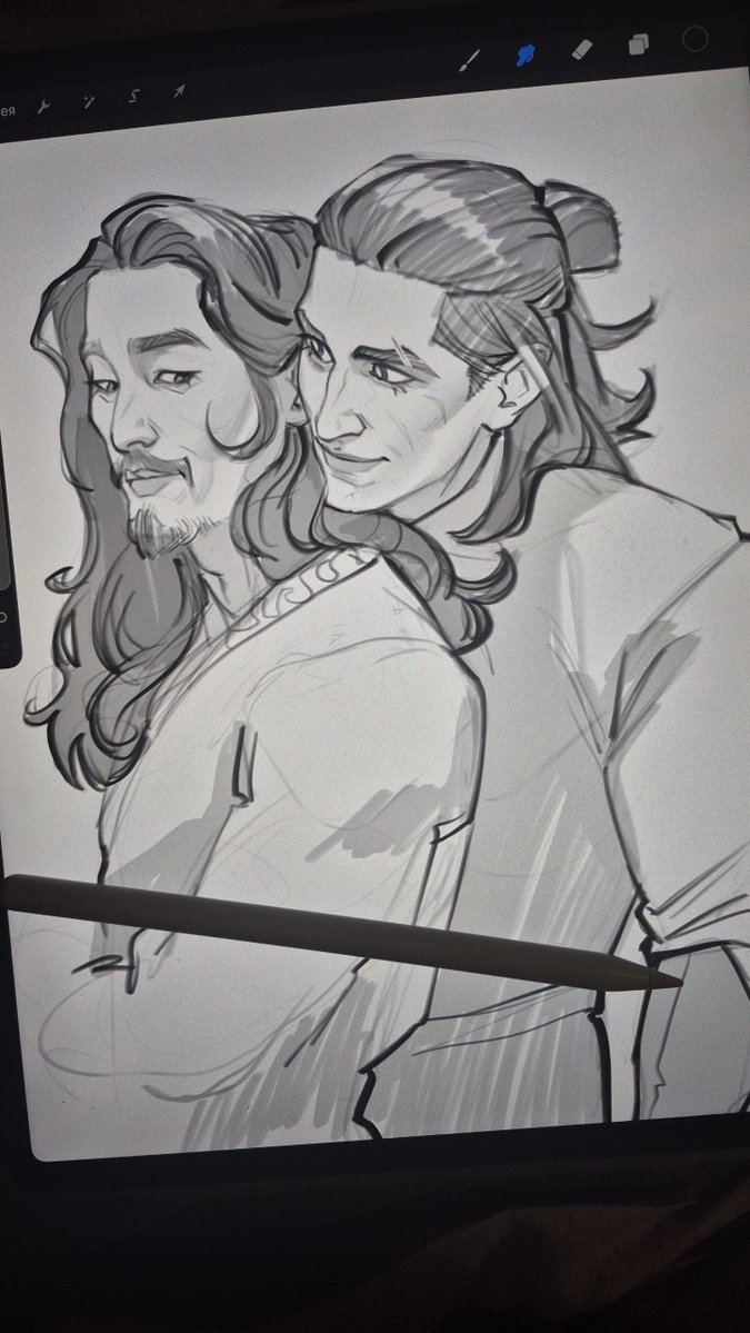 sweet_cassius's tweet photo. The developers give so little content featuring them — have to draw everything myself again..

#Coen #Dawnwalker #Crake https://t.co/oqjde2kLnT