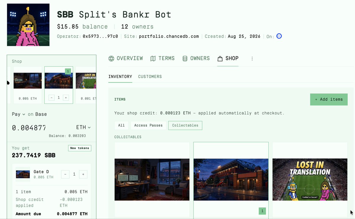 CloserToYes's tweet photo. Added some limited edition NFTs to my shop. Support my work &amp; 50% goes towards my @bankrbot membership which funds my side projects &amp; 50% buys my token. https://t.co/0lFmRwmWjs https://t.co/BGuwVOtYwh
