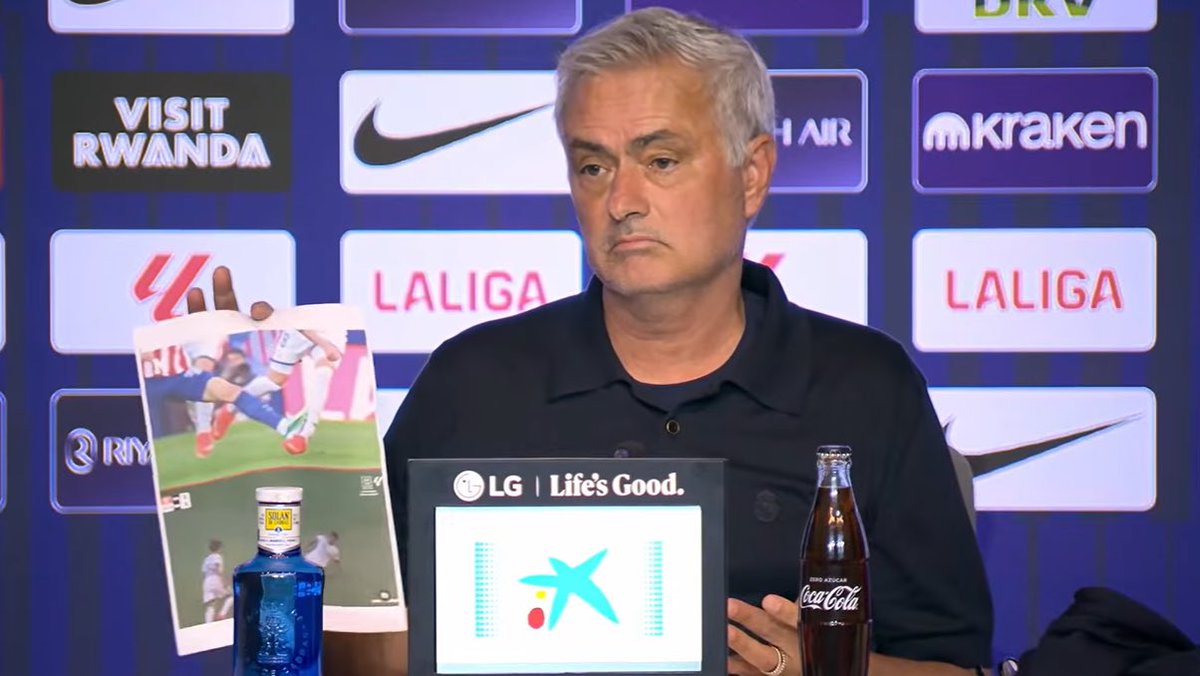 wydcasmir's tweet photo. 🚨Jose Mourinho sat down for a rare interview and did not hold back.

🎙️Reporter: “Jose, people say the game has changed. Possession, data, inverted full-backs… is the old Mourinho finished?”

🗣️Mourinho: “The game didn’t change. The people running it did. They fell in love with statistics because statistics never talk back. I still talk back. That’s why they hate me.”

🎙️Reporter: “So you’d still drop a star player?”

🗣️Mourinho: “I would drop my own brother if she stopped running. Talent is a gift. Work is a duty. If you only bring the gift, you sit on the bench and watch the soldiers play. This is not a fashion show. This is war with a ball.”

🎙️Reporter: “Last question. What would you tell a young manager today?”

🗣️Mourinho: “Don’t try to be liked. Try to be respected. Liked lasts one press conference. Respected lasts a career. And if they call you a dinosaur… remind them dinosaurs used to rule the earth.”