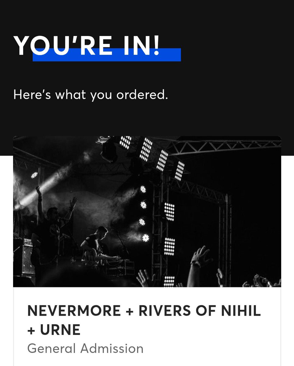 GOConnor47's tweet photo. Happy Days

Ticket for @riversofnihil @urneband  and @nevermoreband in Dublin sorted https://t.co/PsgOUDtPI5