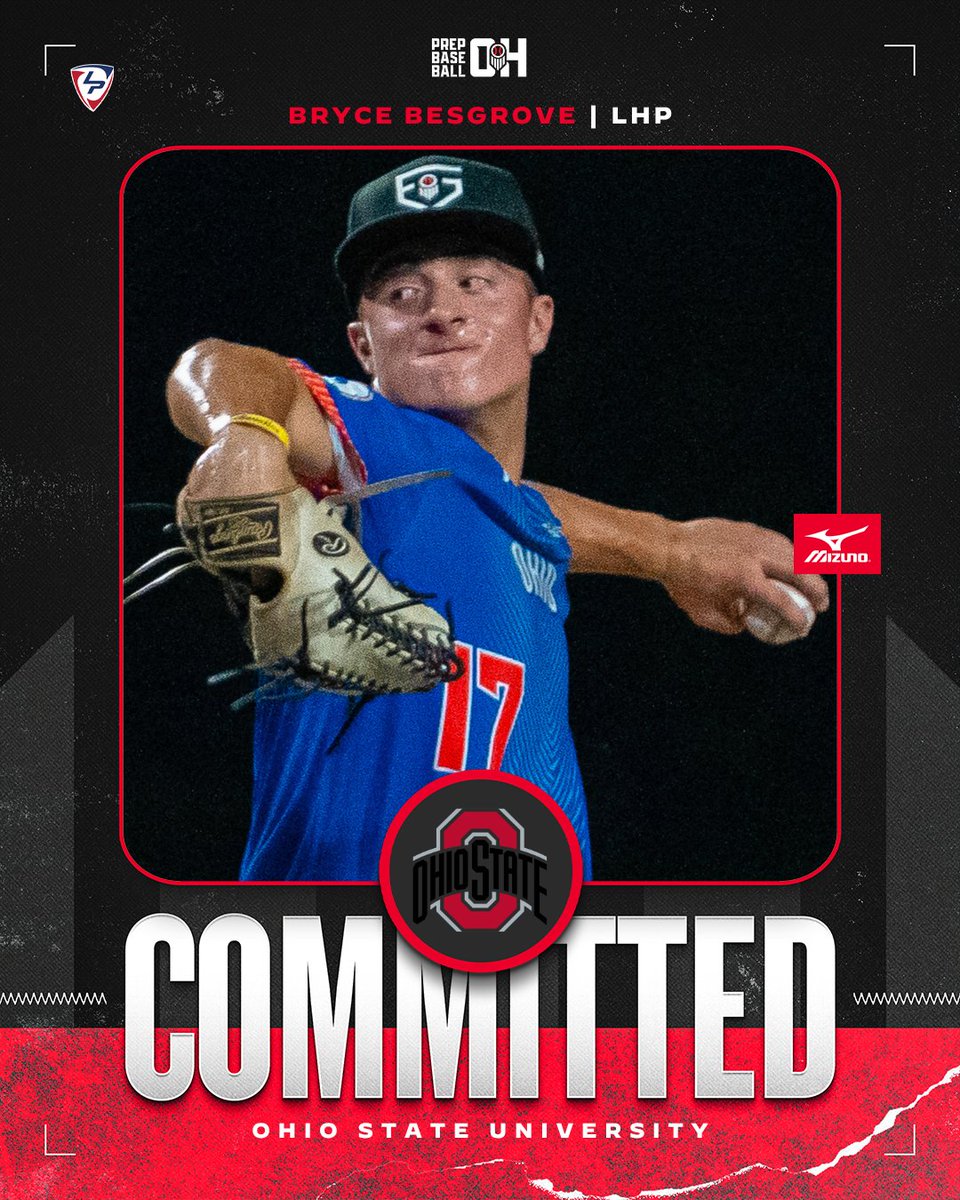 PrepBaseballOH's tweet photo. ๐ Congrats to 2028 LHP @BryceBesgrove44 (@ClayBaseball16) on his commitment to @OhioStateBASEโผ๏ธ
#TeamOhio commitment #๏ธโฃ1๏ธโฃ4๏ธโฃ from #PBFG26 ๐
๐ Profile:
๐ https://t.co/LGnUdmMdgw
๐ Interested in an upcoming showcase, click the link below:
๐ https://t.co/Vjq52SDS2z
#PBFG26 #MadeInOhio @PrepBaseball