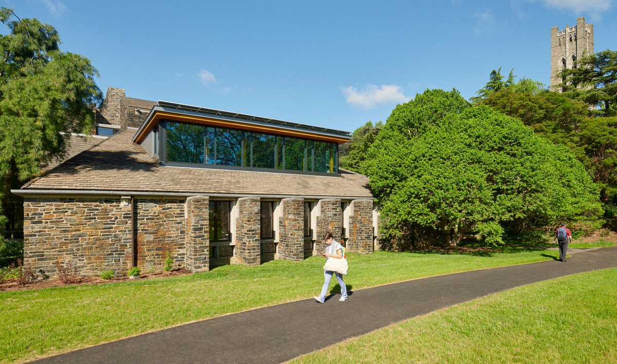 Archello's tweet photo. DLR Group’s Swarthmore Dining and Community Commons pairs mass timber @DLRGroup with an all-electric energy strategy. 
https://t.co/VCOBXUw2dd 

#MassTimber #LowCarbonArchitecture #SustainableDesign https://t.co/Mm0m6bSC3I