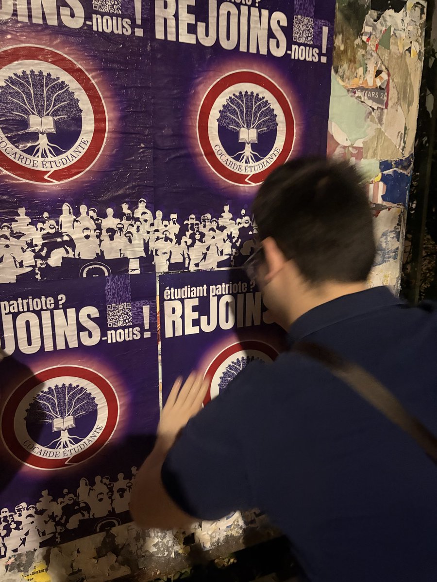 Cocarde13's tweet photo. Tractages dans les facs, rencontre avec les étudiants et maintenant, premier collage de l'année !
L'année est déjà bien lancée pour la Cocarde Aix-Marseille et nos équipes continuent d'être sur le terrain.
Une rentrée active. Une présence qui s'affirme. Et ce n'est que le début ! https://t.co/6P5a8s1arB
