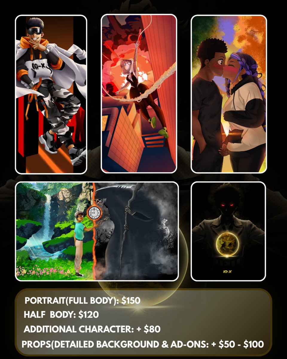 iox_art's tweet photo. COMMISSIONS OPEN 🎨
I draw anime/cartoon characters, portraits &amp; wallpapers.
✦ Headshots
✦ Half body
✦ Full body
✦ Wallpapers
✦ Additional characters
✦ Backgrounds/props
Starting at $60
DM me if you'd like to work together.
Portfolio: 
https://t.co/SpbORKAY9z https://t.co/8fUM5kBQXe