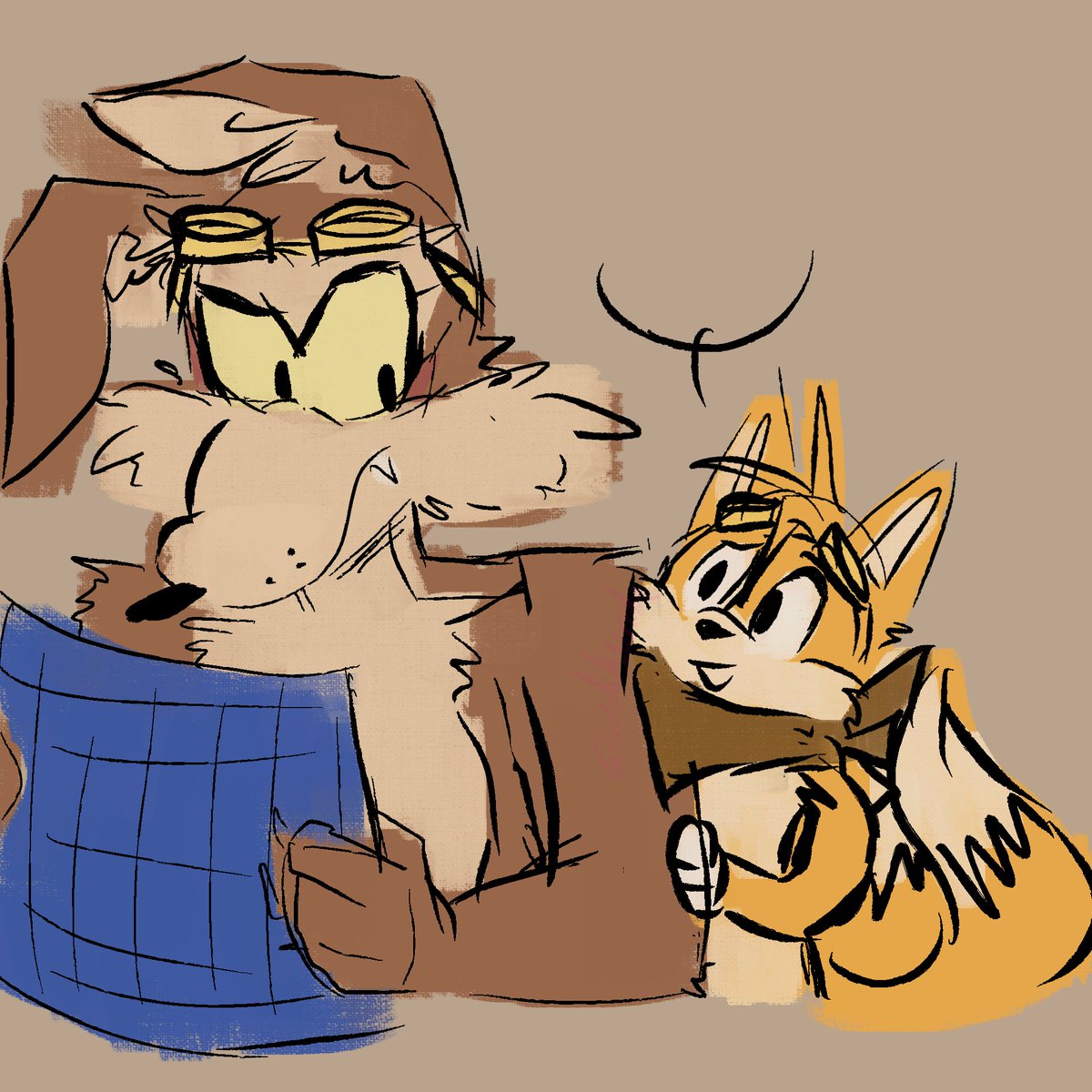 s4dchurch's tweet photo. okay hear me out on #wileroad kids.. ik sonic is a popular one but yall missing out on tails #coyotevsacme https://t.co/Z75h7BZbWs