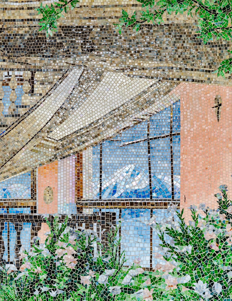 ryankoopmans's tweet photo. 'Walk With Me', 2026
Hand-cut glass tesserae, grout, mounted on Dibond and framed in oak
106.2 x 59.8 in. | 270 x 152 cm

You can see the work in NYC, on view until October 22.
Part of our solo exhibition of The Wild Within.

10am - 6pm every day except Sunday 

Leila Heller Gallery
22 East 80th Street
New York City

'Walk With Me' marks a new evolution of The Wild Within, extending the project into glass, tile, and architectural materials.

The work depicts the interior of an abandoned sanatorium in Georgia, unfolding through a stairwell that once formed part of one of the Soviet Union’s most celebrated spa destinations.

The use of hand-cut glass and architectural materials creates a direct connection to the built environment from which the subject originates. At the same time, each individual tessera echoes the structure of a digital pixel, connecting the ancient material language of mosaic to the digitally native techniques involved in creating the work.