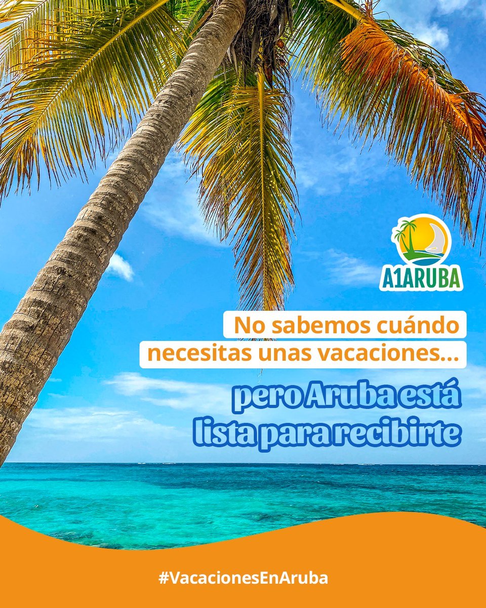 A1Aruba's tweet photo. Cuando sientas que llegó el momento… 😎

✈ Aruba estará lista para recibirte https://t.co/YuQY2MvSAl https://t.co/7Pd19O6GvT