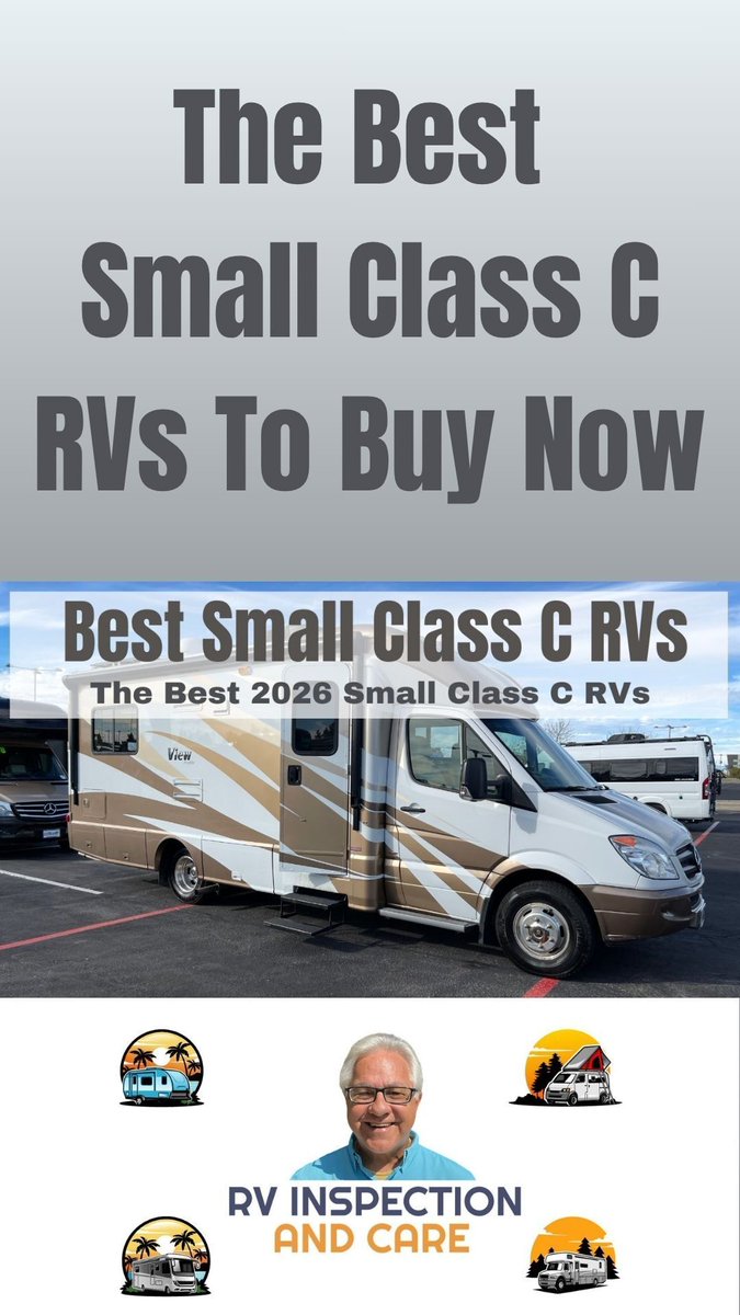 TheRVinspector's tweet photo. Small Class C motorhomes, or some people also call them Class B+ RVs, are small and light, and they work great for couples.

So this video explains how to know which of these smaller motorhome manufacturers are building the best quality RVs to buy in that category for 2026 - https://t.co/jt4tFvbXeV 
#motorhome #motorhomelife