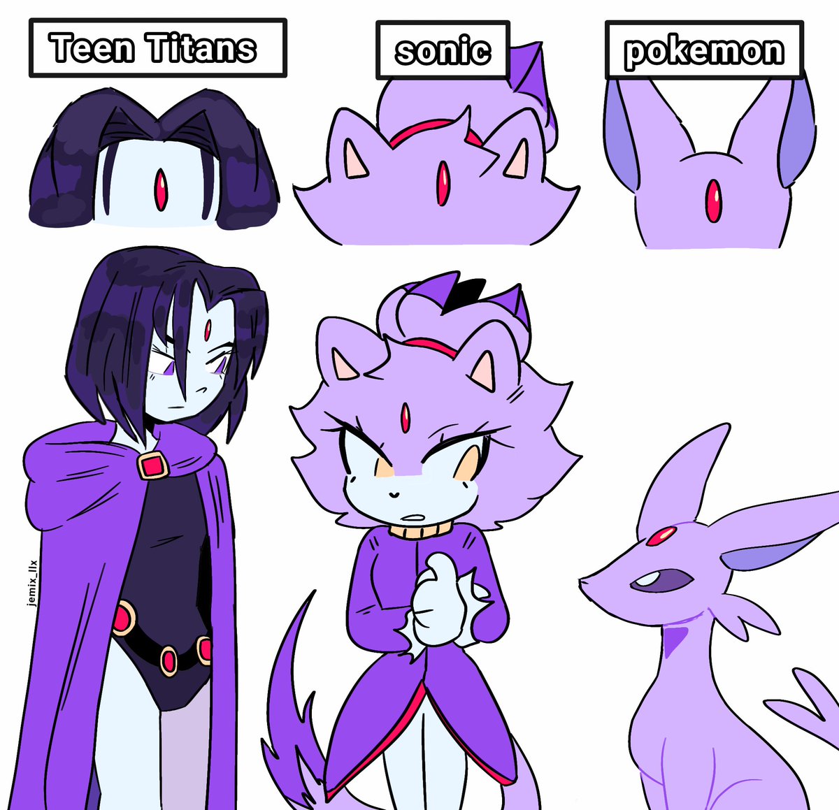 jemix_llx's tweet photo. They definitely share a pattern 
#Teentitans + #sonicthehedgehog + #pokemon https://t.co/SGAcPHXcdK