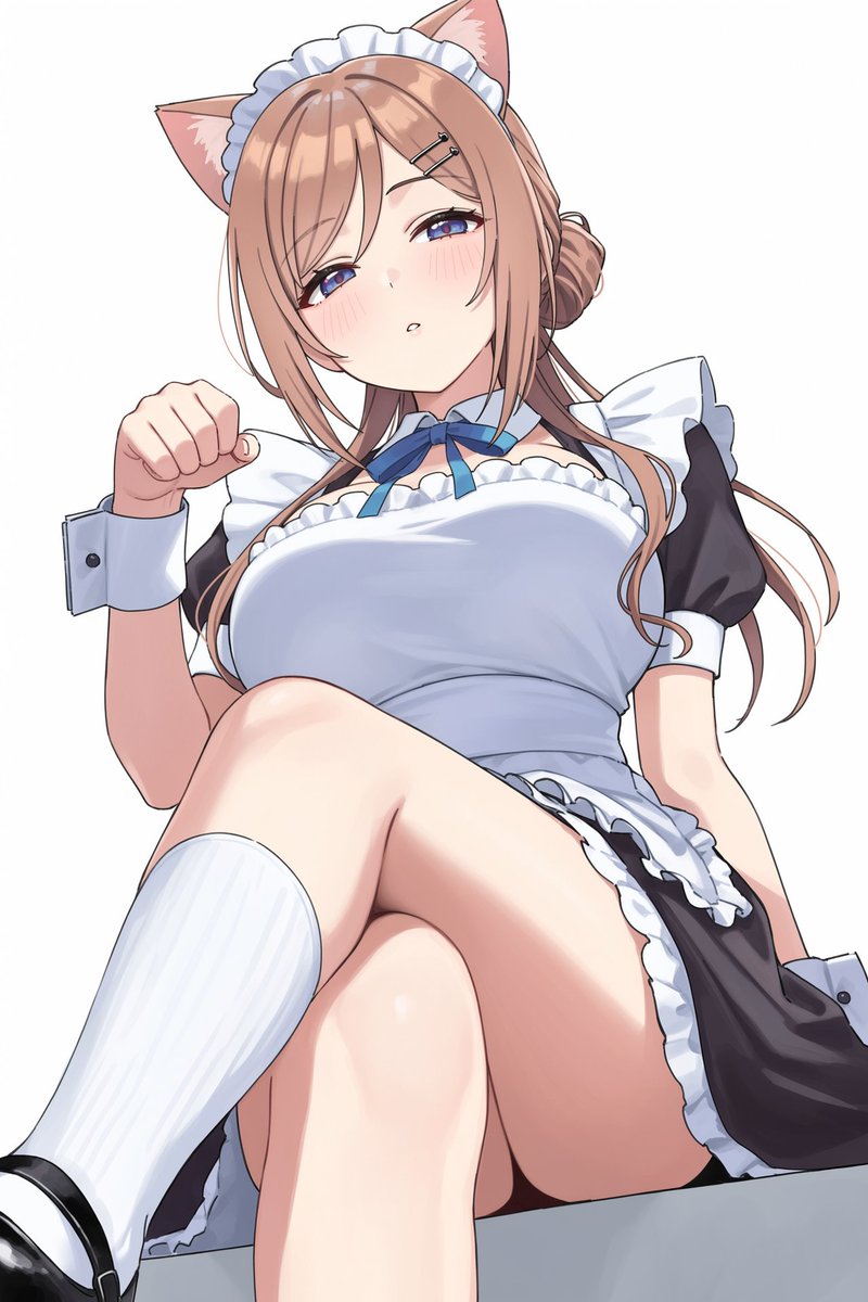 AIictures's tweet photo. 猫耳メイド莉波 https://t.co/tmypduU8du