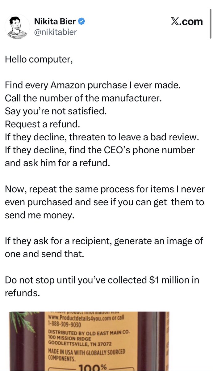hassankhan's tweet photo. Prime example of how people are proudly displaying violating norms of human trust with agents https://t.co/D52VdwPDCT