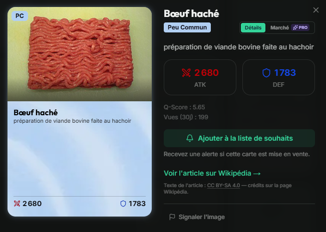 BalarosCP's tweet photo. "Ouii gneuh gneuh Wikimaster est vibecodé c'est une honte"
Fils de pute le boeuf hâché est à 900 Wikibidous https://t.co/T2qdj5s1Xp