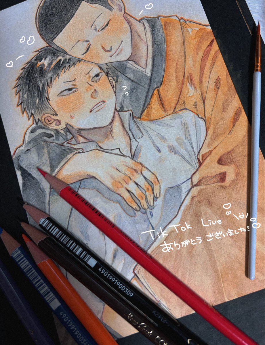 GoodDayDEMA_'s tweet photo. ⚠︎等身
tmys描くつもりがカプみ強いktkr兄弟描いてた🤤🤤
遊びに来てくださった方ありがとうございました！💛💛💛 https://t.co/NqDtG2eO6E