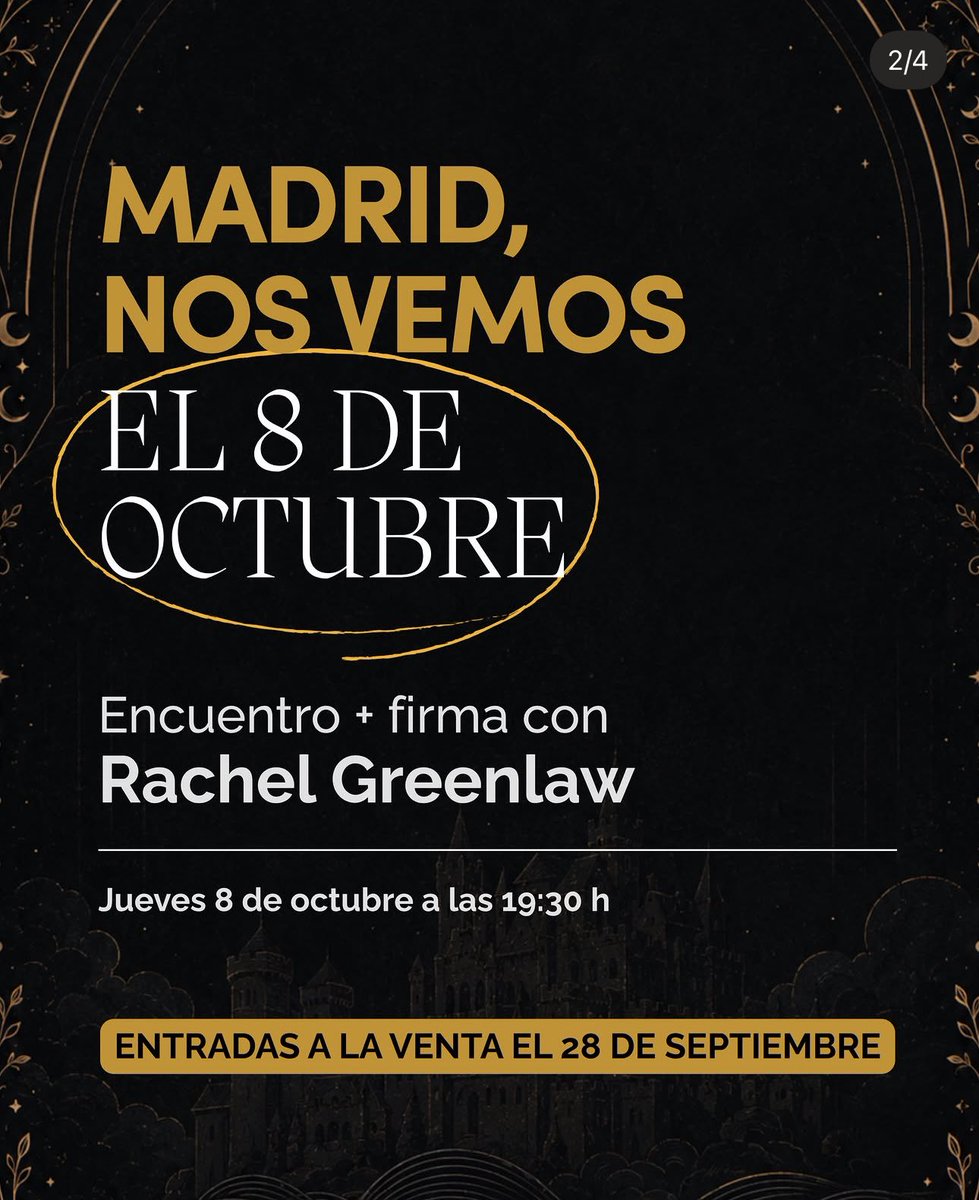 UniversoDSilvia's tweet photo. 📆EVENTOS📆
La autora Rachel Greenlaw, #TheOrdeals, visitará Madrid y Barcelona. Tenéis toda la info en las imágenes y en el Instagram de #InLov. https://t.co/yPNsu8kH0I