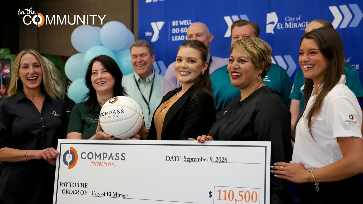CompassDCs's tweet photo. When we asked our neighbors at the Northwest Valley Family #YMCA what they needed most, the answer was one word: shade.
Proud to fund a permanent shade structure over their outdoor basketball court, giving #ElMirage families back their court year-round. ��� https://t.co/a3CUxnp870 https://t.co/VyhrexCZAj