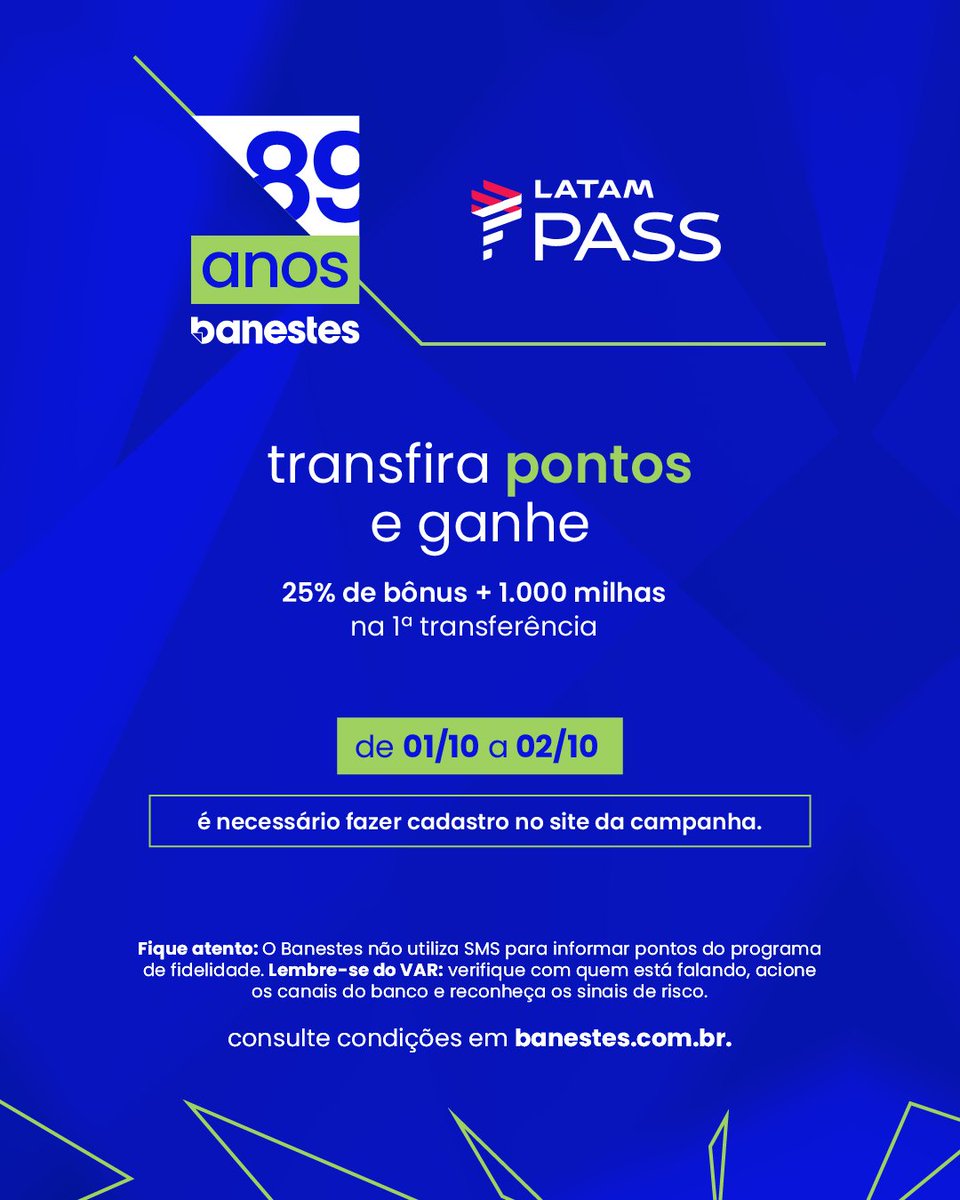 Banestes_SA's tweet photo. Outubro é o mês de aniversário do Banestes e preparamos um mês recheado de ofertas e vantagens com nossos parceiros! 🎉
Compartilhe com quem precisa saber disso. #TMJ💙 https://t.co/3leBZiFXKR