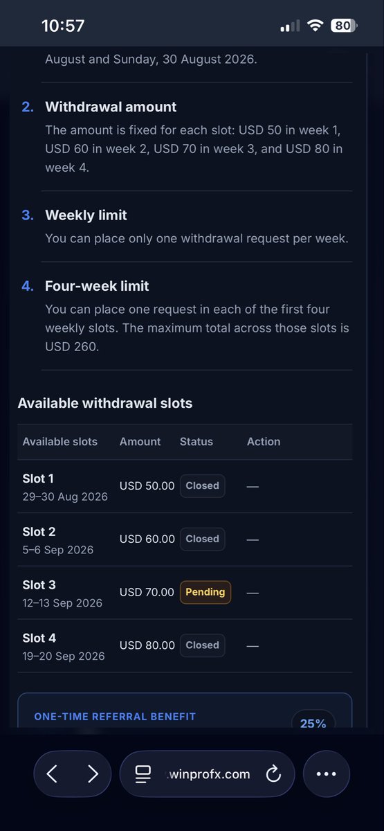Rushi0223's tweet photo. 🚨 WINPROFX 🚨

Week 3 payout STILL PENDING after a week. ❌

Their delay is now blocking my Week 4 payout.

Holding traders’ money and delaying payouts is unacceptable.

⚠️ Avoid WinProFX.

#WinProFX #Forex #PropFirm: https://t.co/6BT0fLmc2h