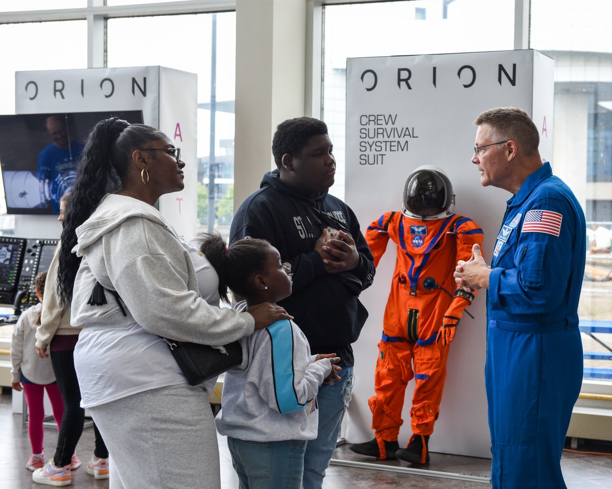 NASAglenn's tweet photo. Another Ohio Space Week is in the books! ✔️

-We launched an exhibit at Cleveland Hopkins International Airport.

-Glenn’s Katie Oriti, who supports @NASAArtemis as manager for the Orion European Service Module Integration Office, threw out the first pitch during NASA Day at the Guardians.

-We connected you with @NASA scientists, engineers, special guests, and hands-on activities during Discovery Days.

-We brought you inside our gates for the Cleveland Space Race, the first 5K held at our Lewis Field campus.

What a blast celebrating our state’s rich aerospace history and sharing how the road to the Moon and Mars goes through Ohio! 🚀 Did you explore with us last week?