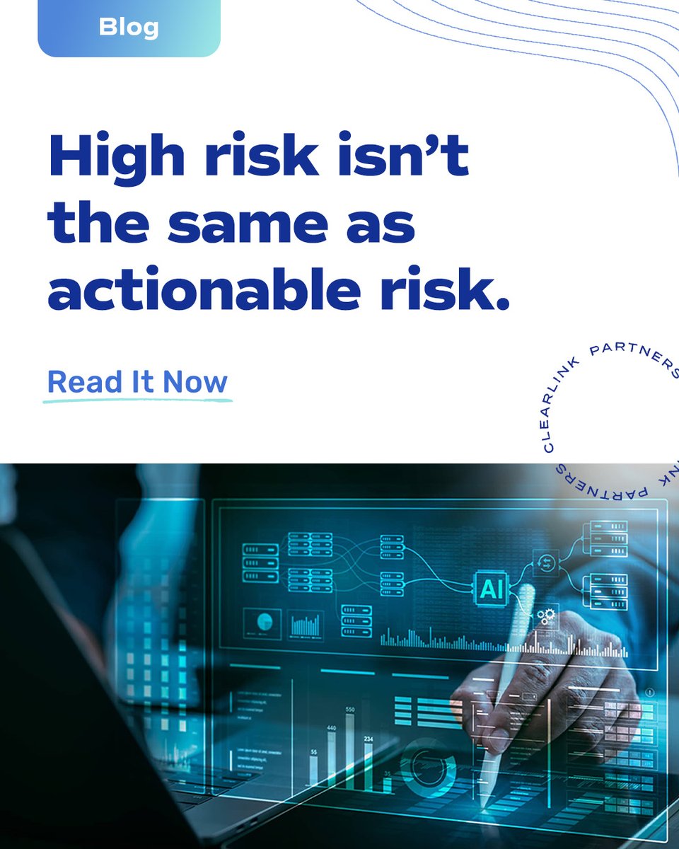 ClkPartners's tweet photo. A more accurate risk model only gets you so far if it doesn’t change who gets reviewed, how quickly, or what intervention follows. This blog looks at the operating side of AI-enabled risk stratification: https://t.co/PrSibvGMS3 #HealthPlans #healthcare https://t.co/eSwngO2Kpc