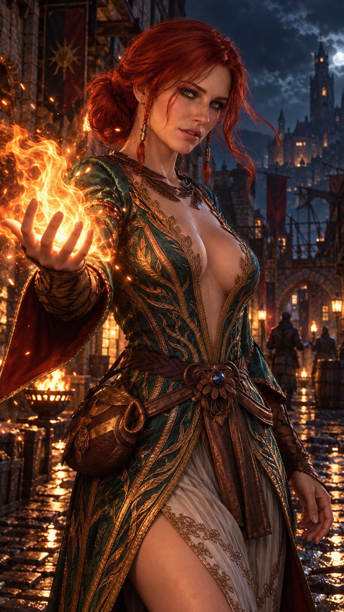 FictionovaX's tweet photo. TRISS MERIGOLD. 🔥✨

Fire in her hands. Warmth in her heart.
And enough magic to set Novigrad ablaze.

The Witcher 3 — reimagined in live action.

Fiction → Reality 

#TrissMerigold #Triss #TheWitcher #TheWitcher3 #Witcher3 #Gaming https://t.co/Eb6UxXpGhi