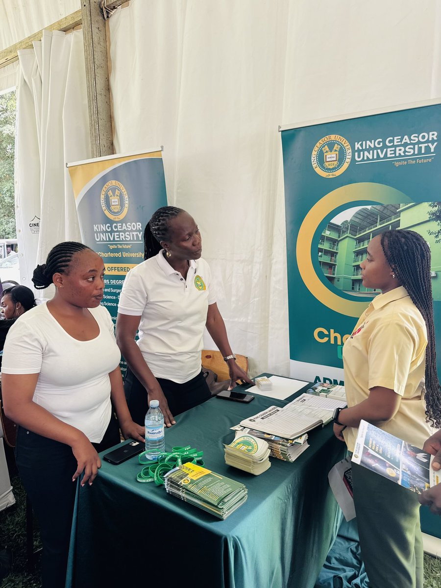 KingCeasorUni's tweet photo. Exploring possibilities. Inspiring future careers.

Yesterday 22 September 2026, King Ceasor University participated in the @Viennacollegeug Careers Day, engaging students on academic programmes, university life and pathways to their future careers.

@CeasorMulenga @officialMSAKcU @kculawschool 

#KingCeasorUniversity #CareersDay #HigherEducation #KCU