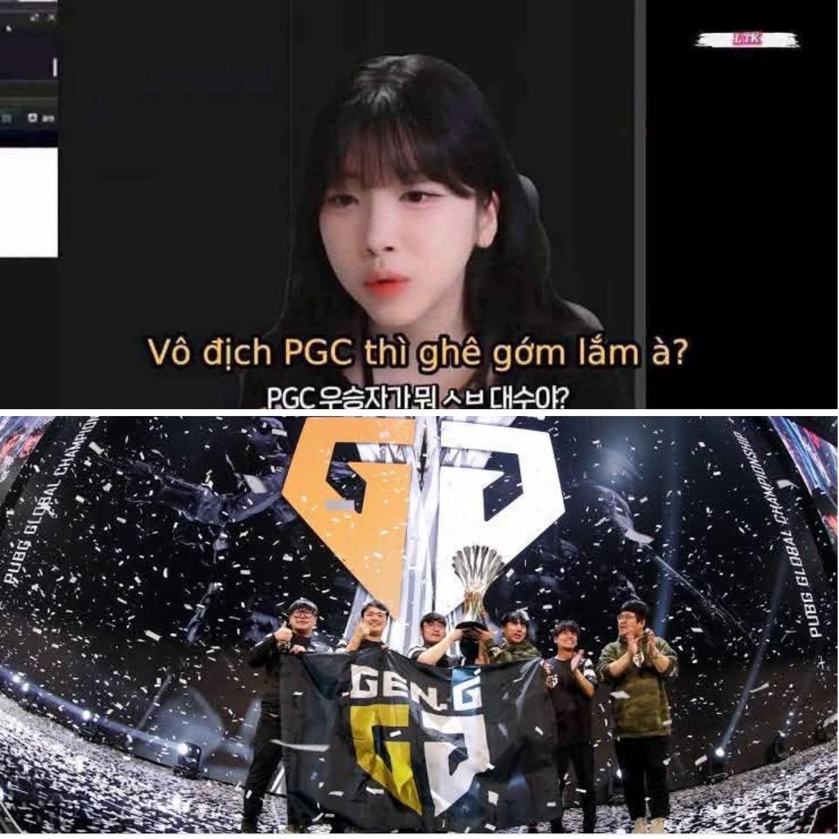 Animestarlist's tweet photo. I don't care what you all say. But here is a clip taken from Soopi's video, recorded after she learned that Tanvuu had won the PGC tournament. Her words come across as a dig or a sarcastic remark implying that winning PGC isn't a big deal or anything worth mentioning for a player. So, how does that compare to Gen.G? Soopi is a content creator collaborating with Gen.G, isn't she? Would she ever mock or take a dig at Gen.G like that? It’s like telling League of Legends players that winning the World Championship is nothing special. That kind of attitude is incredibly condescending.