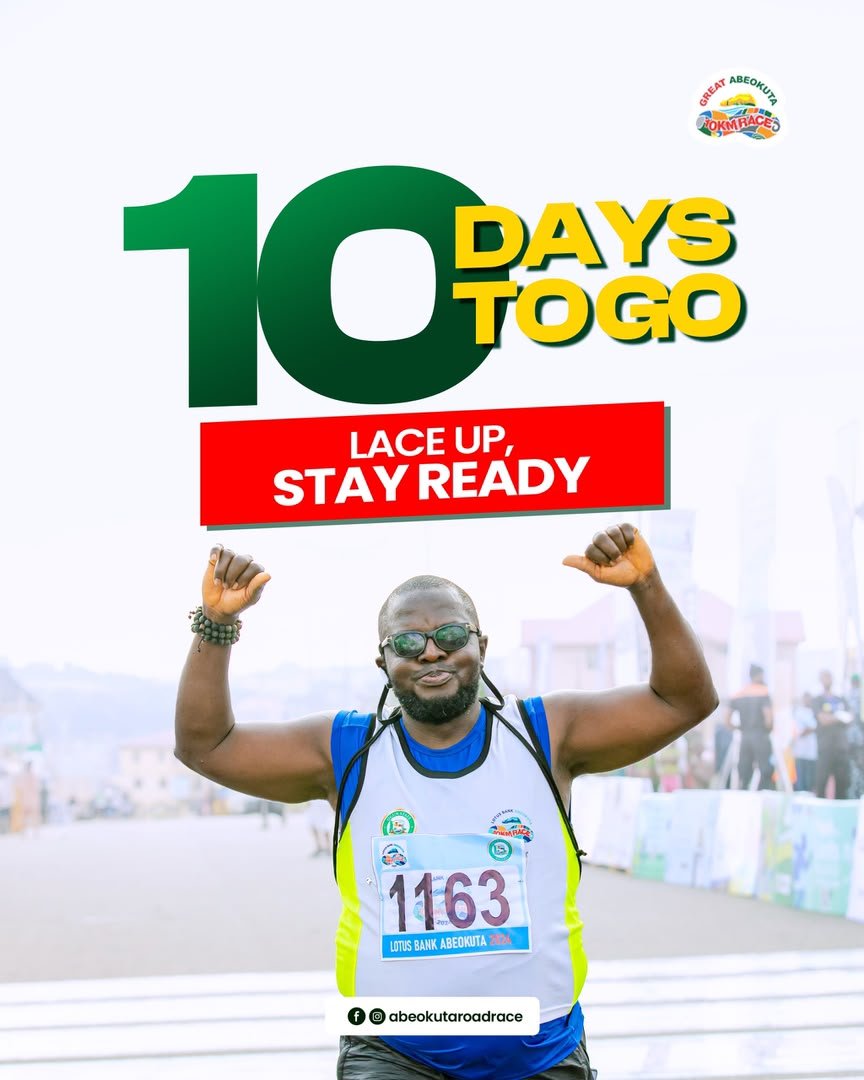CONkinghoodboi's tweet photo. SNOOZING?! REMINDER! We are 10 days away from the strictly Nigerian #Abeokuta10KmRace. Where everybody is a winner. This is strictly of naija, by naija and for naija! Set your reminders, October 3 is the date. https://t.co/tjDmWCQ4Sd