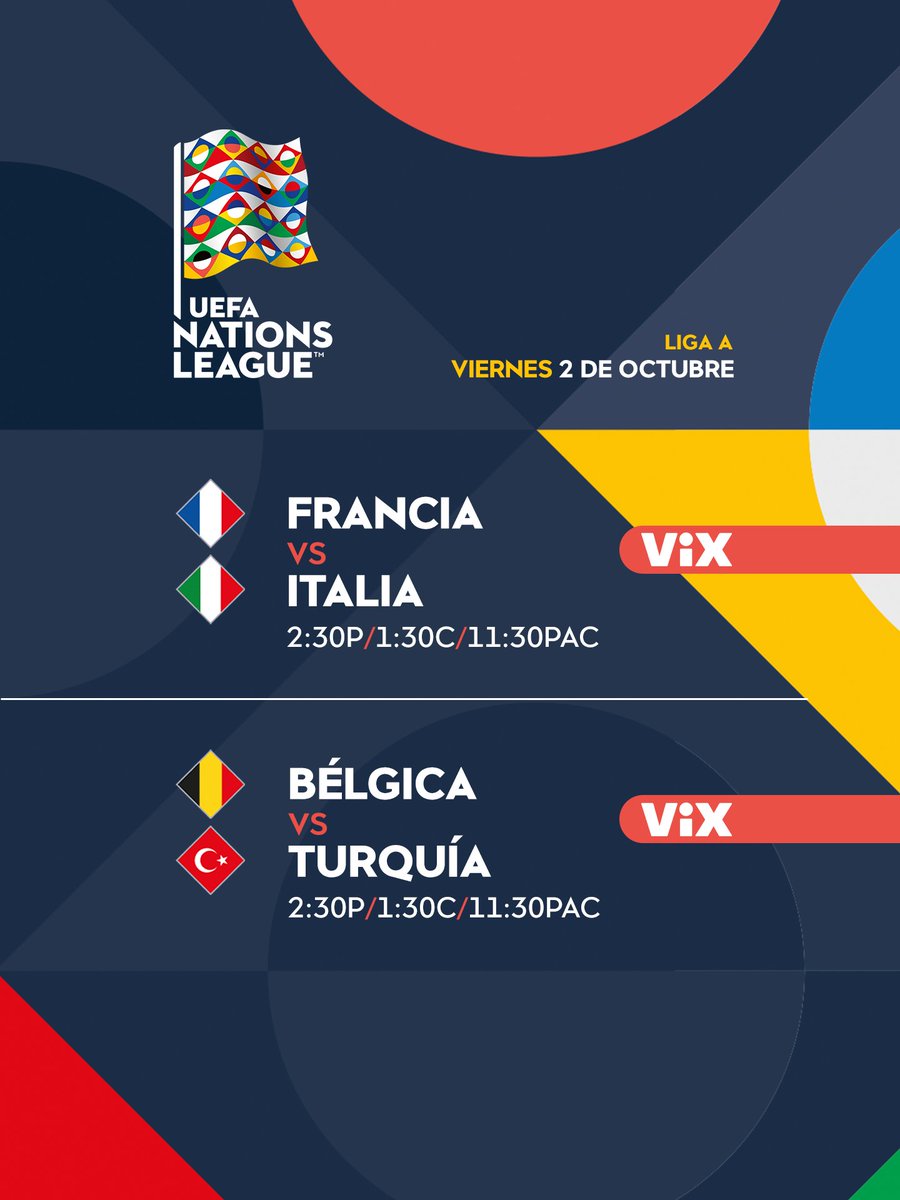 TUDNUSA's tweet photo. Friday con doble función de #UEFANationsLeague...Traigan lápiz porque hay clases de futbol⚽️🪄😱

Por @VIX🇺🇸📲 https://t.co/nRppWE5gUh https://t.co/FycfakevCK