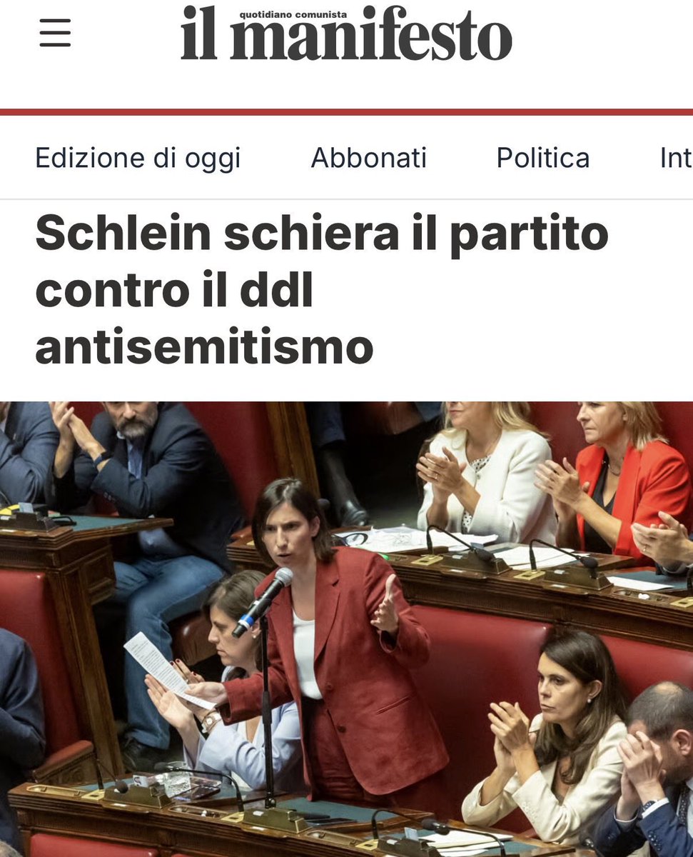 annapaolaconcia's tweet photo. Sono senza parole e sono molto, molto sconcertata #ddlantisemitismo https://t.co/1tUGM53EFX