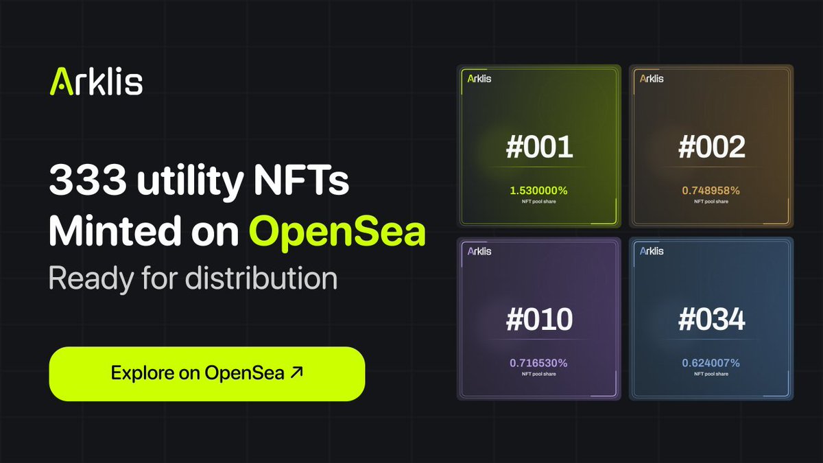 TobiSync's tweet photo. ARKLIS GIVEWAY 
​5 GTD spots up for grabs

​Project: Arklis (333 utility NFTs minted on OpenSea, ready for distribution)
​Platform: OpenSea

​Requirements
​Follow @arklisdotapp &amp; @TobiSync &amp; @anwarmx062
​Like &amp; RT
​Drop your wallet
​Good opportunity everyone https://t.co/9Ob9NRX8KH