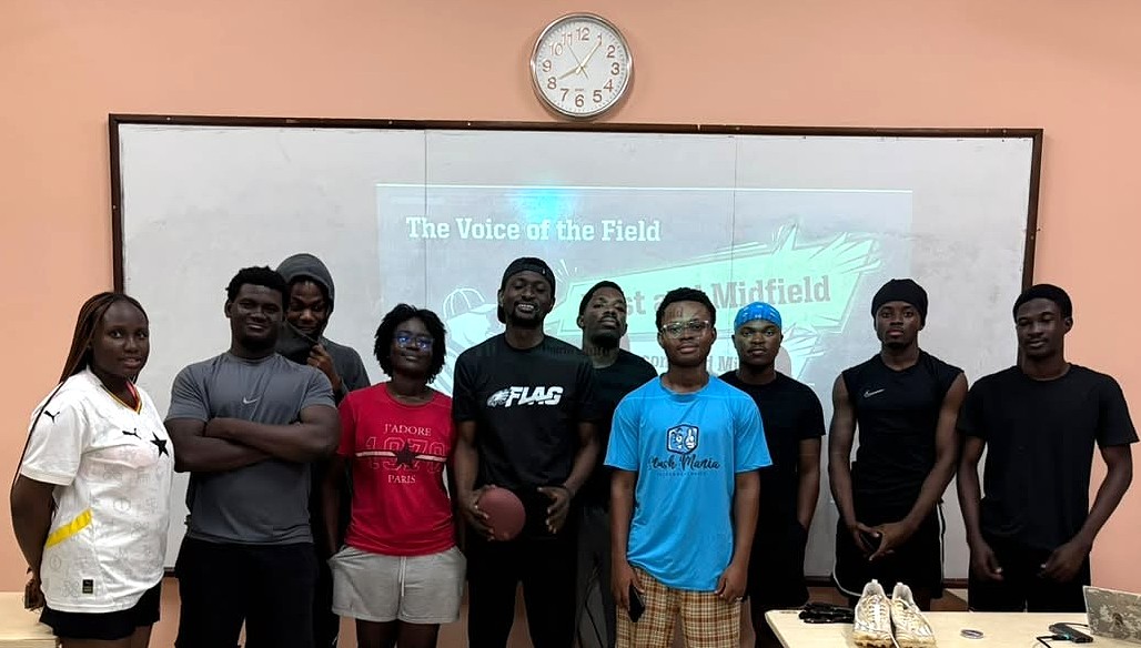 godwin_france's tweet photo. Grateful to kick-off my Flag Football coachng career with the students of Academic City University last night.

Special thanks to the Ghana American Football Federation (GAFF) for the almost two years coaching and officiating...

GoAcity | FlagFootball https://t.co/RGuv2KpKVQ