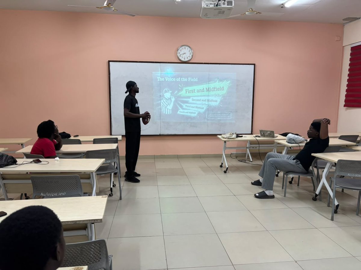godwin_france's tweet photo. Grateful to kick-off my Flag Football coachng career with the students of Academic City University last night.

Special thanks to the Ghana American Football Federation (GAFF) for the almost two years coaching and officiating...

GoAcity | FlagFootball https://t.co/RGuv2KpKVQ