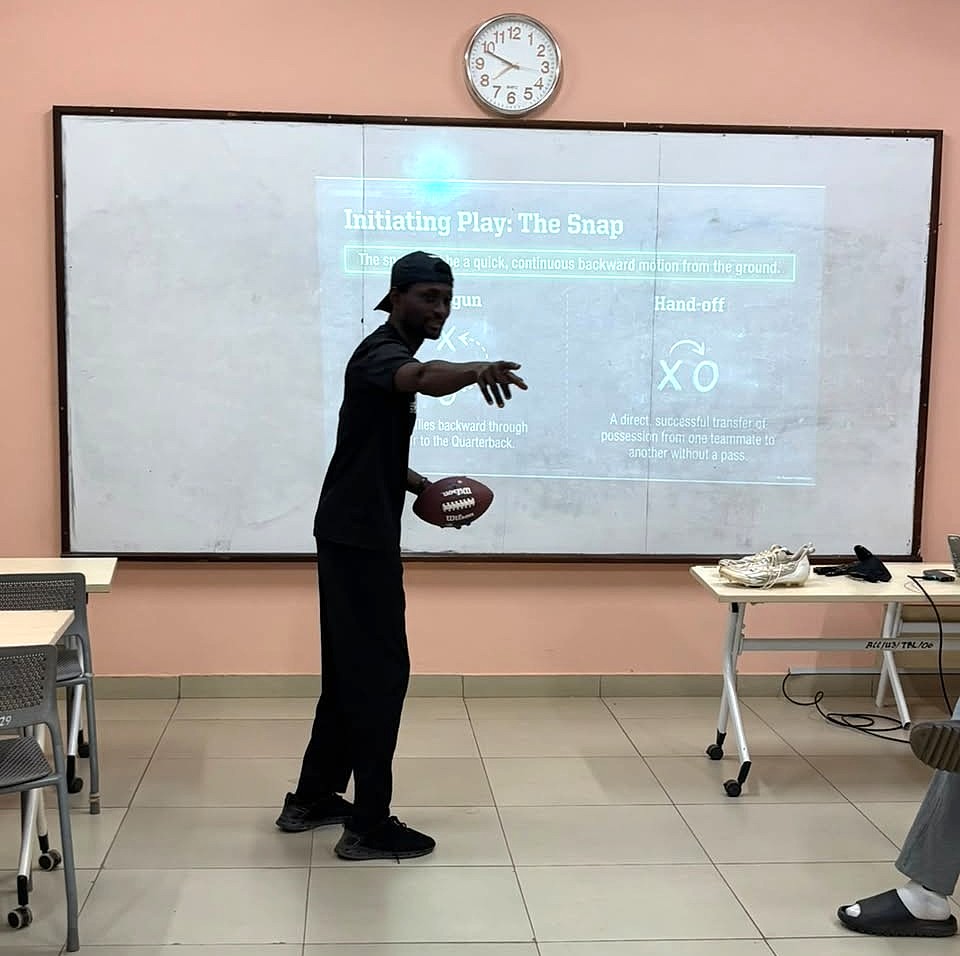 godwin_france's tweet photo. Grateful to kick-off my Flag Football coachng career with the students of Academic City University last night.

Special thanks to the Ghana American Football Federation (GAFF) for the almost two years coaching and officiating...

GoAcity | FlagFootball https://t.co/RGuv2KpKVQ