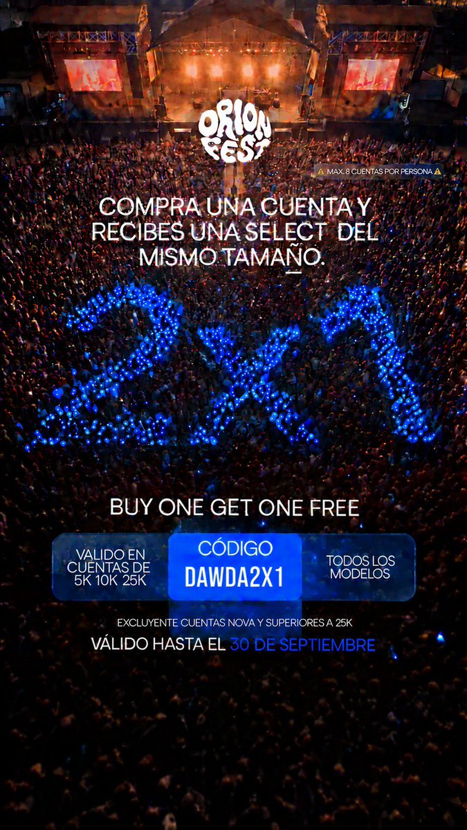 DawdaOntop's tweet photo. @Orionfundedcom enabled a promo where you get 2-for-1 offer when you purchased $5K, $10K, or $25K using my code DAWDA2X1 you instantly received another account of the same size.

✅ Buy $5K → Get a $5K Orion Select FREE
✅ Buy $10K → Get a $10K Orion Select FREE
✅ Buy $25K → Get a $25K Orion Select FREE

📅 Valid until September 30th