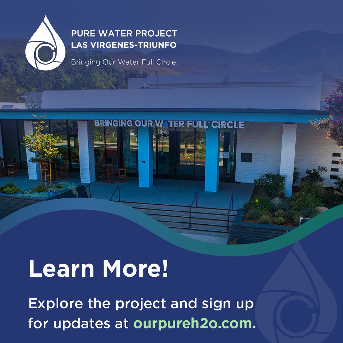 ourpureh2o's tweet photo. The Pure Water Project Las Virgenes–Triunfo will create a new, locally controlled source of high-quality drinking water using advanced treatment technologies.

Learn more about the project at https://t.co/SkbnldfZxm https://t.co/Zc2degfUEW