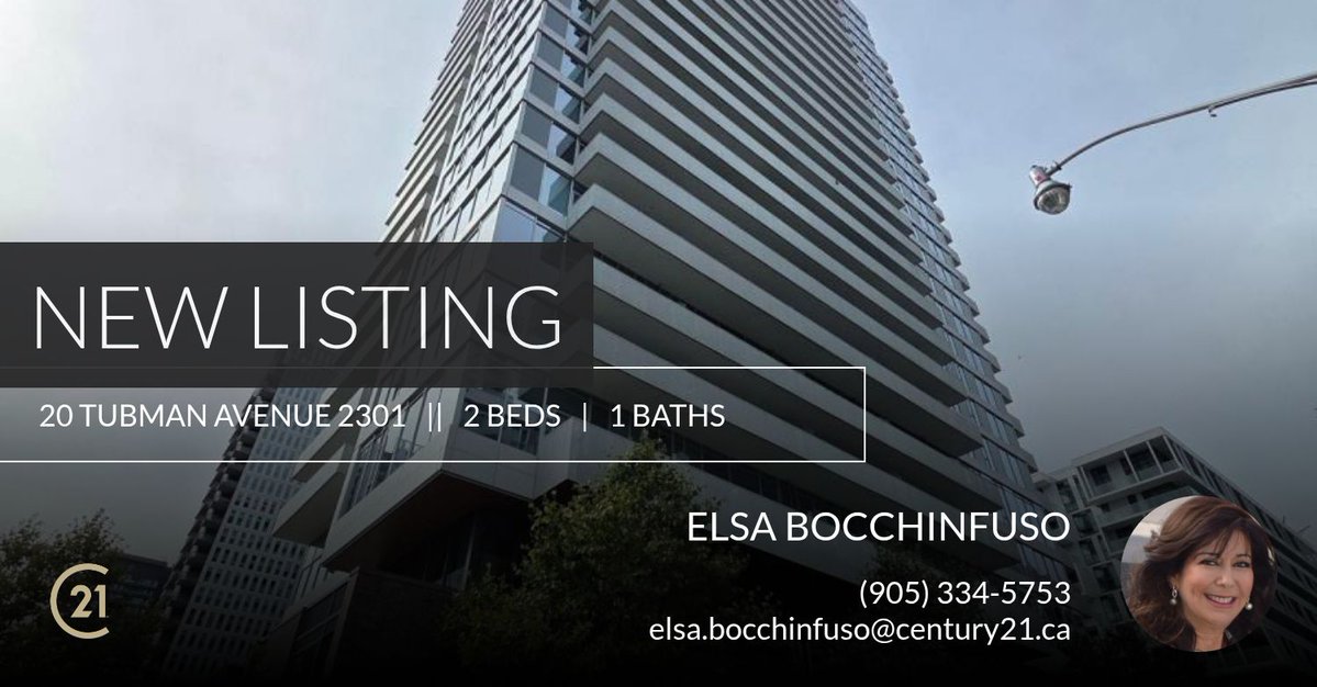 ElsaBocchinfuso's tweet photo. 📍 New Listing 📍 Take a look at this fantastic new property that just hit the market located at 20 Tubman Avenue 2301 in Toronto (regent Park). Reach out here or at (905) 334-5753 for more information!

Listed by Jack Wong

Elsa Bocch... https://t.co/1kebtP2uhi